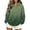 Army Green, variant on Women's Leopard Print Gradient Hoodie, Long Sleeve Loose Pullover Casual Hooded Sweatshirt Top