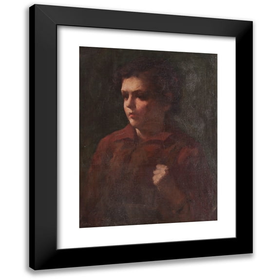 Frank Duveneck 11x14 Black Modern Framed Museum Art Print Titled - Study of a School Boy (circa 1895)