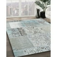 thumbnail image 3 of Ahgly Company Machine Washable Indoor Square Contemporary Gunmetal Gray Area Rugs, 5' Square, 3 of 7
