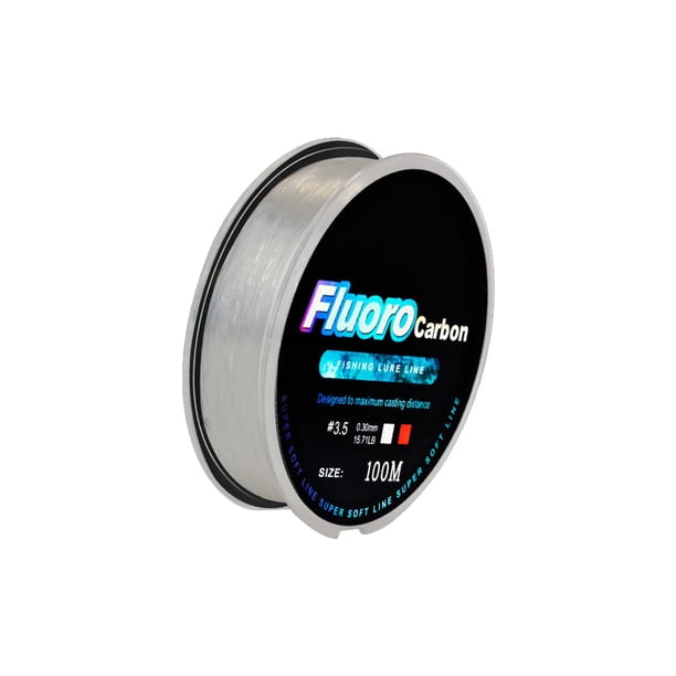 Eigraketly Línea de pesca de fluorocarbono de 100M, 4-34LB, 0,14mm-0,5mm, línea líder con revestimiento de fibra de carbono, línea líder de pesca, Pescar No.10 Eigraketly OD000160-10B