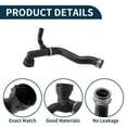 thumbnail image 4 of Manguera de Radiador Única Bargains Manguera de Calefacción Manguera de Salida de Radiador para Mercedes-Benz GL450 2013-2014 No.1665008575 Goma Tubería Negra 1 Pc, 4 of 6