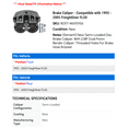 thumbnail image 2 of Brake Caliper - Compatible with 1995 - 2005 Freightliner FL50 1996 1997 1998 1999 2000 2001 2002 2003 2004, 2 of 2