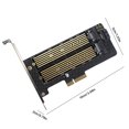 thumbnail image 3 of Adaptador De Disco Duro M.2 NVMe NGFF Tarjeta de expansión NVME 32Gbps Tarjeta aceleradora SSD a convertidor PCI-E, 3 of 7