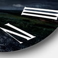 thumbnail image 3 of Designart 1 in Quartz Coastal Wall Clock, 3 of 5