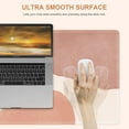 thumbnail image 3 of Desk Mat, Computer Desk Pad, Large Mouse Pad for Desk, XXL Gaming Mousepad for Desktop with Non-Slip Base, Waterproof Laptop Keyboard Mat for Home Office, Light Pink Boho, 3 of 6