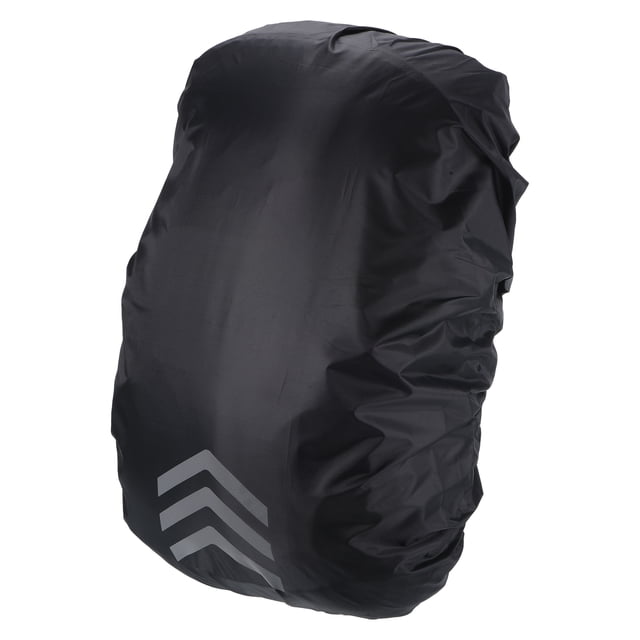 Unique Bargains 45-55L Waterproof Rucksack Cover, Backpack Rain Cover, L, Black Arrow