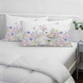 thumbnail image 4 of Easter Bunnies Pillow Covers 12"x20", Spring Cute Rabbits Floral Watercolor Soft Brushed Microfiber Breathable Throw Pillow Covers, Decorative Pillowcase with Zipper for Couch Sofa Bedroom, 4 of 9