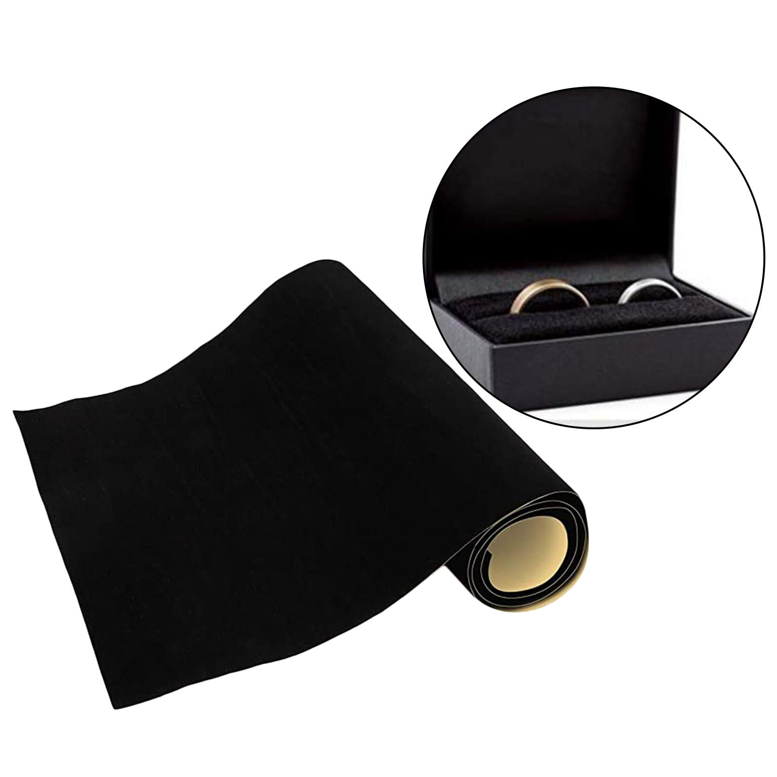 GUOOL 3x Self Adhesive Velvet Flocking Liner, Felt Fabric Adhesive Sheets for Art & Crafts, Jewelry Box Liner, Soft Velvet Liner for Drawer, Photo Fr