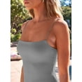 thumbnail image 3 of Womens Summer Casual Slip Dresses Spaghetti Strap Bodycon Maxi Dress Grey L, 3 of 6