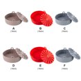 thumbnail image 4 of VONKY Friteuse à Air Chaud Silicone Pot Résistant à la Chaleur Cuisine Grill Cuisson Panier Réutilisable Épaissie Poulet Frit Outil de Remplacement 16cm Café, 4 of 6