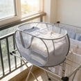 thumbnail image 7 of Violete Foldable Laundry Basket Mesh Hamper with 2 Compartments, Reinforced Handles, Large 19.86 Gallon Capacity, Portable Collapsible Organizer for Clothes Storage, Sorting Bin for Home, Dorm,, 7 of 7