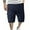 Navy, variant on Diufon Cargo Shorts for Men Solid Color Knee Length Shorts Summer Casual Outdoor Shorts with Pockets