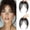 Style 1, variant on Clip On Bangs for Women, Natural Straight Heat Resistant Synthetic Hair Fringe, Easy Wear Voluminous Hair Pieces for Work Party Daily Dating, 1 Pack