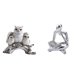 thumbnail image 1 of Figuras de búho, estatua de búho de resina, figura de lector abstracta en miniatura, estatua de pensador, artesanías artísticas de animales, adecuadas, 1 of 8
