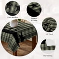 thumbnail image 5 of Sage Green Black Plaid Table Cloth Waterproof Tablecloths, Vintage Star Buffalo Check Rustic Tablecloth Dining Table Cover for Kitchen Party Tabletop Outdoor, Square Tablecloth 54x54 Inch, 5 of 9