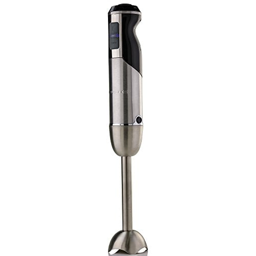 Renewed Ovente HS660B Multi-Purpose Immersion Hand Blender,500-W,6-Speed Variable Control,Soft-Touch Turbo Button with Stainless Steel Blades and Detachable Shaft 