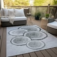 thumbnail image 6 of Addison Rugs Chantille Indoor/Outdoor Transitional Organic Gray Washable Rectangle Rug, 3' x 5', 6 of 6