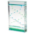 thumbnail image 3 of Double Color Mix Illusion Floating Oil Hourglass Liquid Motion Timer Kids Educational Sensory Toy Home Decoration - Blue + Green, 3 of 5