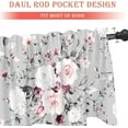 thumbnail image 6 of 54x18 Inches Green Misty Forest Window Treatment Valance Tree Mountain Kitchen Blackout Drapes Bathroom Bedroom Living Room Polyester Fabric Curtains Decorations Supplies, 6 of 6