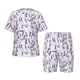thumbnail image 1 of Balery Lavender Flowers Conjunto de Pijama Infantil de Manga Corta con Estampado – Ropa de Dormir de Algodón Suave-4X-Large, 1 of 6