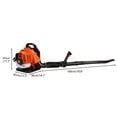 thumbnail image 3 of 52CC 1.7HP 2 Cycle Backpack Gas Powered Leaf Blower, High Strength Snow Blower, Grass Lawn Blower Air Cooling Gasoline Backpack Grass Blower with Single-Cylinder Air-Cooled for Gutter,Garden,Yard, 3 of 7