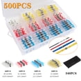 thumbnail image 2 of 500pcs Connector Solder Connector with Heat Shrink Tube Set 4 Different Sizes Heat Shrink Connector,Waterproof Insulated Butt Connector Crimp Connector By PAKASEPT, 2 of 8
