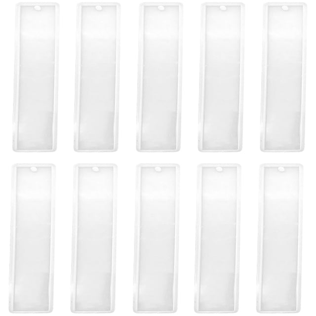 EeaseCA 10pcs Handmade Bookmark Mold Reusable Bookmark Mould Epoxy DIY Bookmark Maker