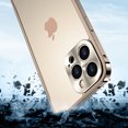 thumbnail image 2 of Metal Frame Translucent Frosted PC Back Plate Case for iPhone 12 Pro with Metal Camera Protection Frame Shockproof Protective Rugged Anti-fall Ultra Slim Back Cover Case For iPhone 12 Pro,Silver, 2 of 10
