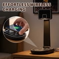 thumbnail image 1 of Birdeem 15W Wireless Charging Led Desk Lamp with Adjustable Lighting,Foldable Basketball Hoop Design for Home Office Decor,Desk Organizer with Fast Charging Pad, 1 of 7