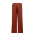 thumbnail image 4 of Women's High Waisted Straight Leg Pants, Stretchy Work Pants with Pockets, Office Casual Trousers, Comfortable Pull On Dress Pants for Women Brown S, 4 of 8