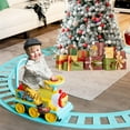 thumbnail image 4 of Gymax 6V Electric Kids Ride On Train Motorized Train Toy w/ Track & 6 Wheels Blue, 4 of 10