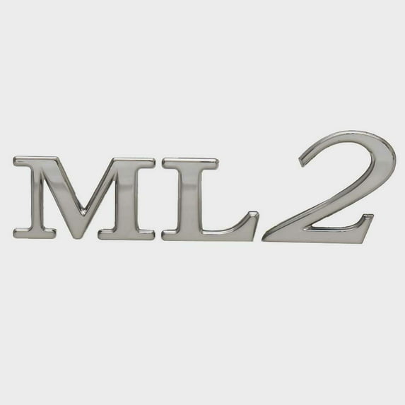 Cobalt Boat Raised Emblem Decal 502210WB | Marker One ML2 Silver Sticker