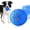 light blue, variant on Interactive Dog Toy with Auto-Bounce, Rotation & Obstacle Avoidance, Upgraded Chew-Resistant E-TPU, IPX7 Waterproof and Colorful LED Lights for Indoor/Outdoor Play