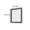 thumbnail image 5 of Modern Wooden Frame Dresser Mirror with Plank Design, Rustic and Dark Brown, 5 of 5