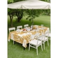 thumbnail image 4 of Outdoor Tablecloth with Umbrella Hole for Patio/Picnic/Party/Camping, Yellow Palm Tree Summer Waterproof Table Cloth Rectangle Table Cover Washable, Beach Tropical Botanical Coastal (60"x 120"), 4 of 9