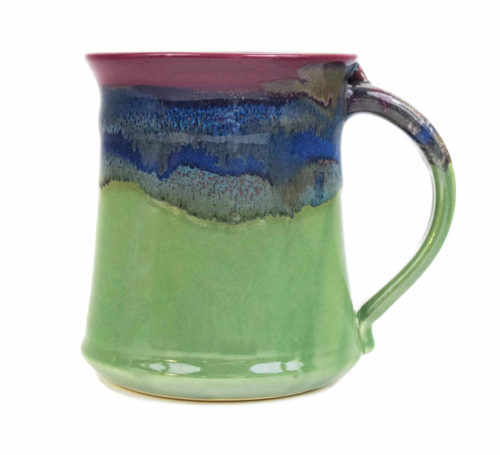 Clay In Motion Handmade Ceramic Medium Mug 16oz Mossy Creek