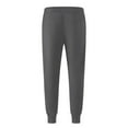 thumbnail image 3 of Men's Track Pants Slim Fit Ankle Binding Sweatpants Versatile Sports Pants Printed Joggers, 3 of 5