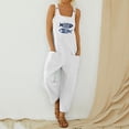 thumbnail image 2 of 2025! Womensasdoklhq Womens Maxi Dress Under $10,Women Casual Boho Fish Print Pocket Romper Long Playsuit Strap Button Jumpsuit, 2 of 5