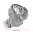 thumbnail image 3 of Morttic USB Heated Scarf, Electric Heating Scarf for Men/Women Massage Heated Neck Wrap with Three-speed Intelligent Temperature Control, 80cm Length (Gray), 3 of 8