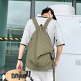 thumbnail image 3 of Bolsa Mochila japonesa Mujeres Hombres Lona Viaje Estudiante Mochila (Verde militar) Ehuebsd Nuevos Originales, 3 of 9