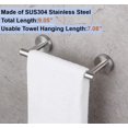 thumbnail image 4 of shiyou-9 Inch Towel Bar for Bathroom Kitchen Hand Towel Holder Brushed Nickel SUS304 Stainless Steel RUSTPROOF Wall Mount 9 Inch Towel Rod (1, Brushed Nickel, 9 Inch), 4 of 4