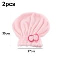 thumbnail image 2 of Coral downy hair cap and headscarf quick drying hat, 2 of 5