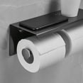 thumbnail image 4 of Golden Modern Wall Mounted Toilet Paper Holder Stainless Steel Double Roll Tissue Holder Bathroom Paper Roll Storage Rack Hotel, 4 of 14