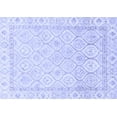 thumbnail image 1 of Ahgly Company Machine Washable Indoor Rectangle Oriental Blue Traditional Area Rugs, 3' x 5', 1 of 4