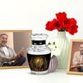thumbnail image 6 of JAGASY Sparrow Mini Urn for Mom & Dad, Small Keepsake Urn for Human Ashes Adult Male, Tiny Memorial Funeral Urns for Female Ashes, Little Black Urns for Burial, 3 Inch, 6 of 7