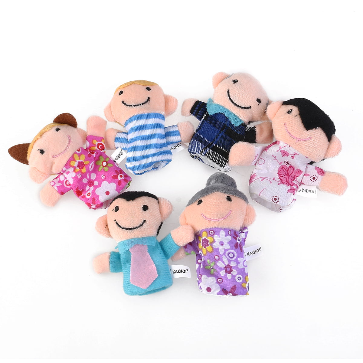 Infant Educational Family Finger Puppets Doll Hand Toy Story Children Gift HS3 