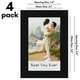 thumbnail image 4 of Americanflat 2x3 Picture Frame with Shatter-Resistant Glass 4 Pack Instant Print Photos Mini Frames - Black, 4 of 8