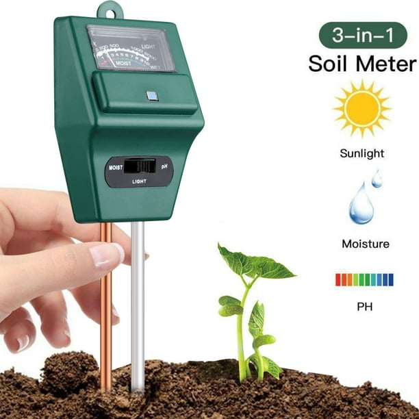Eeekit Soil Ph Meter 3 In 1 Soil Test Kit High Accuracy And Rapid Respond Moisture Light Ph Home Garden Lawn Farm Plants Herbs Gardening Tools Indoor Outdoor Plant Care Soil Tester
