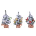 thumbnail image 1 of 3 Piezas de Miniárbol de Navidad Decorado para Escritorio, Miniárbol de Navidad Artificial para Escritorio, Decoración del Hogar, Decoración del Festival, 1 of 5