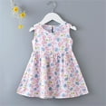 thumbnail image 2 of Little Girl Dresses Size 5 Years-6 Years Summer Floral Printing Princess Dress Beach Dress Sundress Summer Dress, 2 of 3